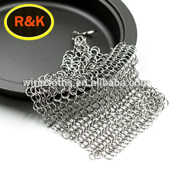 Stainless Steel chainmail Cast Iron Pan Cleaner