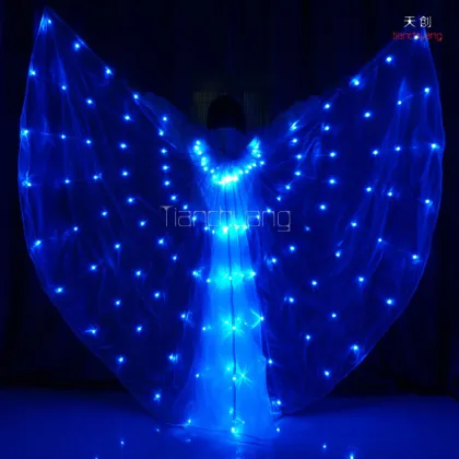Butterfly led programmable dmx belly dance isis wings for dancing