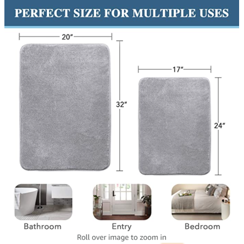 New design memory foam bath mats