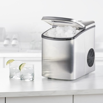 Home Use Tabletop Ball Ice Cube Maker - Stainless Steel 26lbs/12kgs Instant Ice Maker