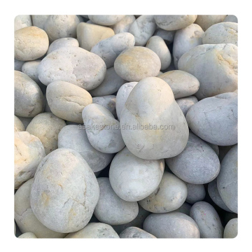 Hot Sale Polished Snow White Cobblestones for Outdoor Garden and Landscaping