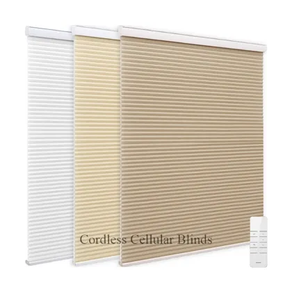 Cordless Motorization Honeycomb Cellular Blinds