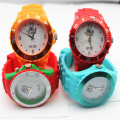 Mode kinderen polsband rubber siliconen horloge