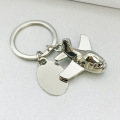 High Quality Customizable Stainless Steel 3D Aircraft Key Chain Pilot Gift and Aviation Enthusiast Pendant for Aviation Lovers
