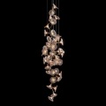 Indoor Decorative Trumpet Flower Spiral Glass Chandelier