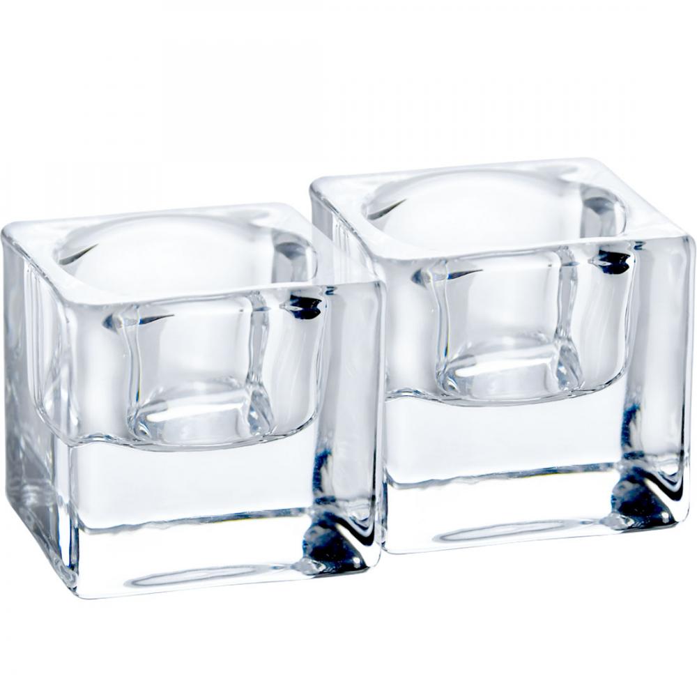 Clear Glass Tealight Candle Holders For Bathroom