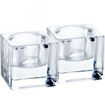 ผู้ถือเทียน Tealight Glass Clear สำหรับห้องน้ำ