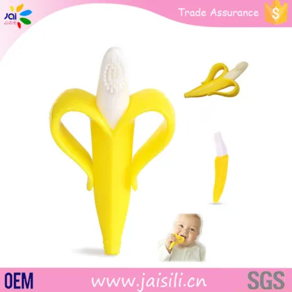 Baby Banana Toothbrush with Handles, 2 Count