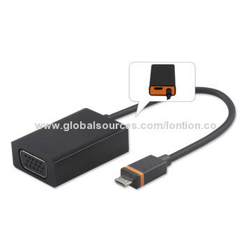 MyDP (SlimPort) to VGA F + Micro USB Female Adapter Cable
