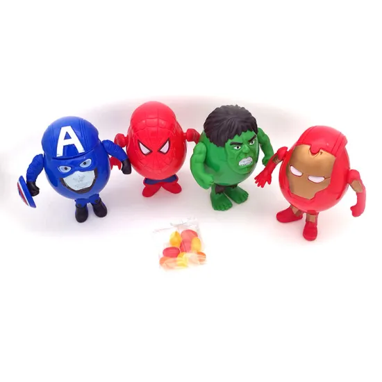 Funny sweet egg surprise with lollipop