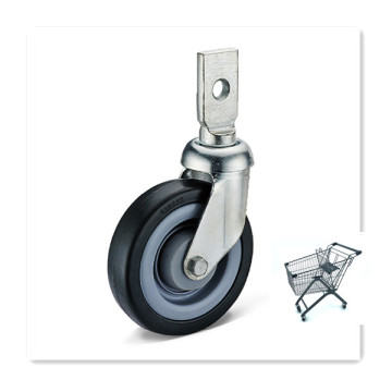 Square Stem Style Caster Wheel for Shopping Cart