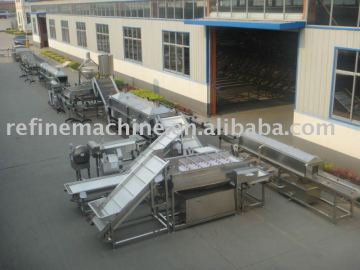fruit&vegetable processing line/salad vegtable processing line/fruit washing machine/canned fruit processing line