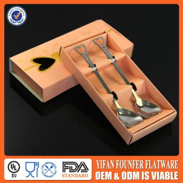 Wholesale stainless spoon and fork wedding door gift