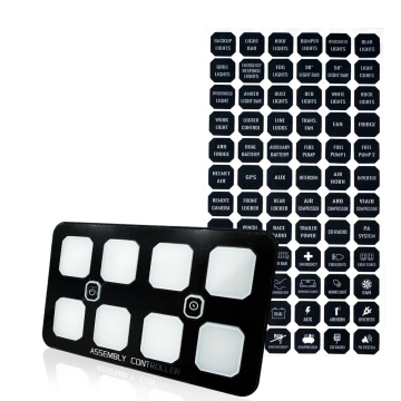 8 Gang Memory & Strobe Memory IP68 Mechanical Press Button with Intelligent Digital Safety Device for Car Lighting Accessories