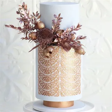 Hot Sale Semicircle Retro Pattern Cake Spray Stencils