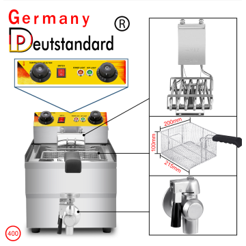 Elektrische Fritteuse mit Einzelsieb