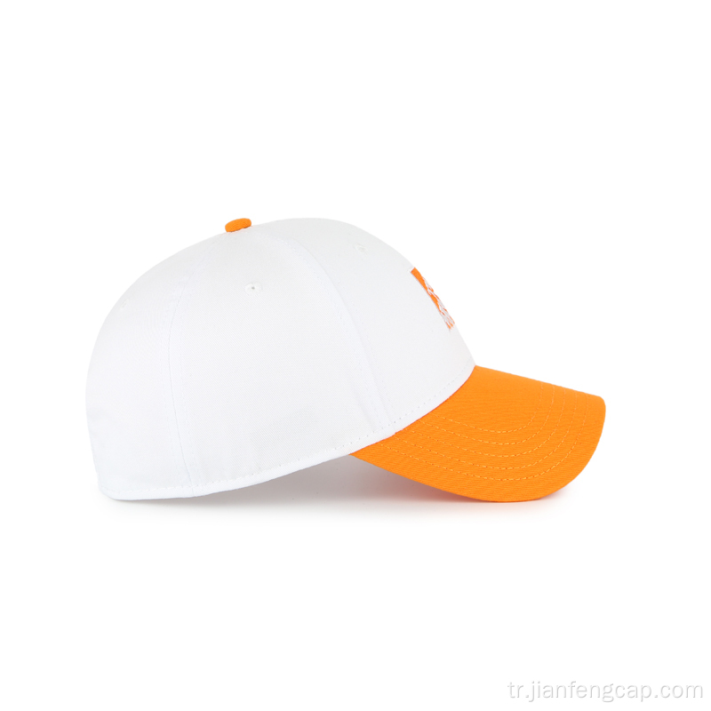 % 100 Fırça Pamuklu Şapka Yüksek Standart Beyzbol Şapkası