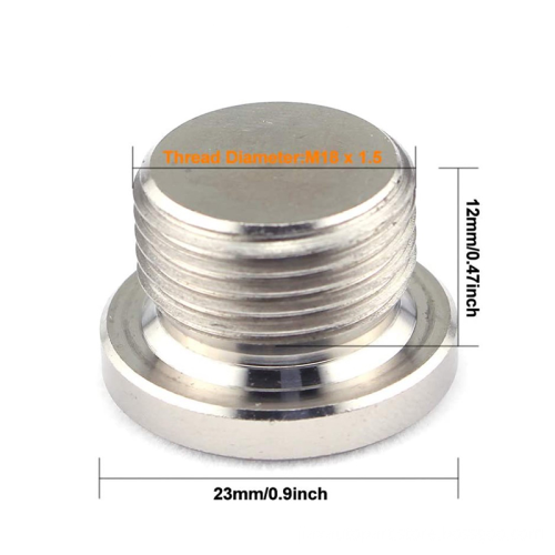 Oxygen sensor inside hexagon plug bung, M18*1.5
