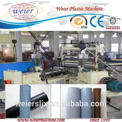 PVC Waterproof Flooring Machine PVC Floor Leather Sheet Extrusion Line China