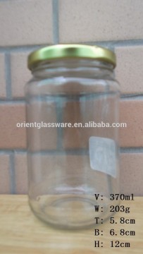 370ml 12oz promotional glass tomato sauce jar