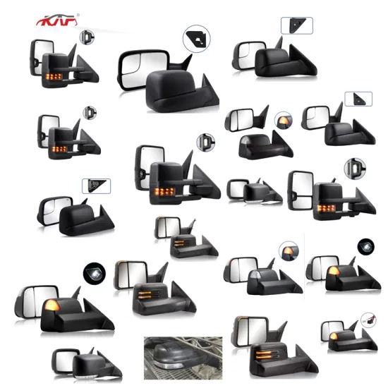 Custom Black Textured Power Heated Adjustable Outside Car Rear View Mirrors for Dodge Ram 1994-2022