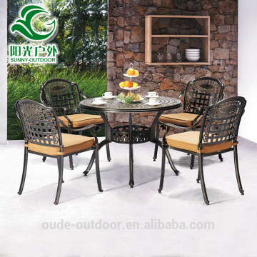 Patio outdoor furniture aluminum patio powder coated frame wicker furniture