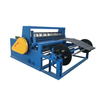 Automatic Crimped Woven Wire Mesh and Cutting Machine for Stone Crusher