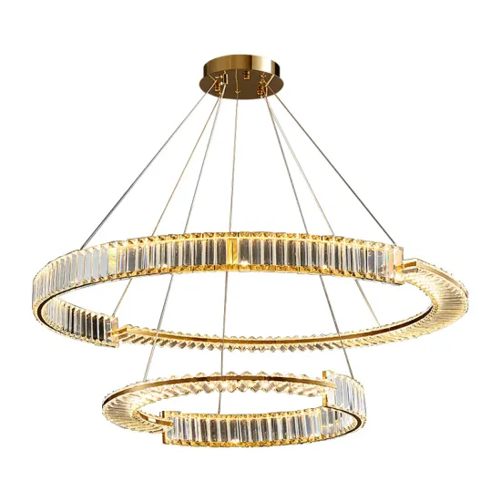 Modern LED Pendant Chandelier - Crystal 3 Colour Lighting for Living Room and Bedroom (AC110V/220V)