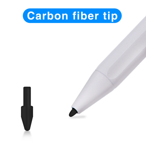 Ponta de caneta stylus substituível de fibra de carbono