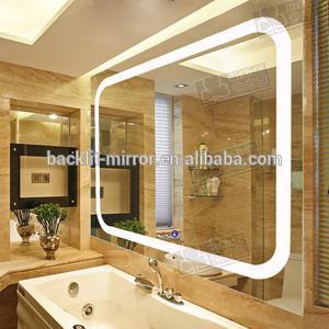 Glossy mirror with LED lighted source