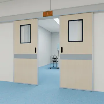 Porta ermetica per camera bianca durevole e di alta qualità in acciaio zincato con isolamento acustico