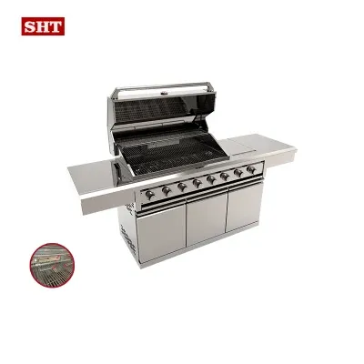 Hot Selling Morden Outdoor Kitchen BBQ Gas Grill for with Rack