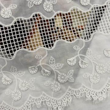 3D Flowing Pure Chemical Lace Embroidery Fabric
