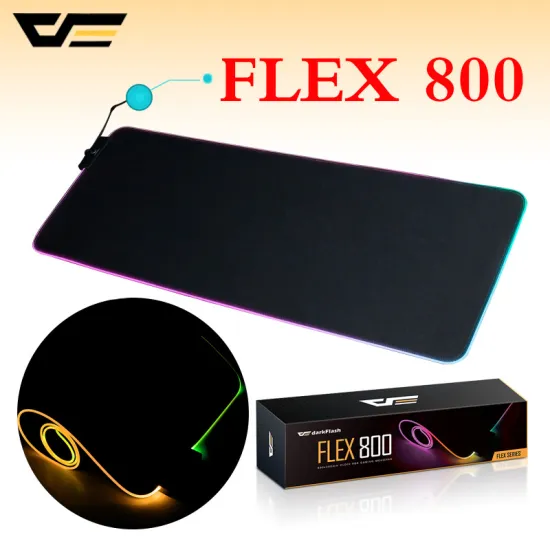 darkFlash Computer mouse pad USB Wired RGB Colorful Lighting Gaming Mouse pad 300mm*800mm high quality Non-Slip Laptop Mouse pad