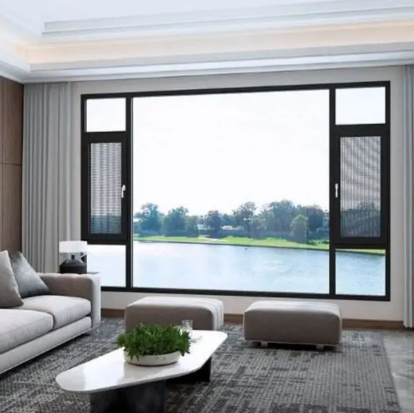 Aluminum casement windows