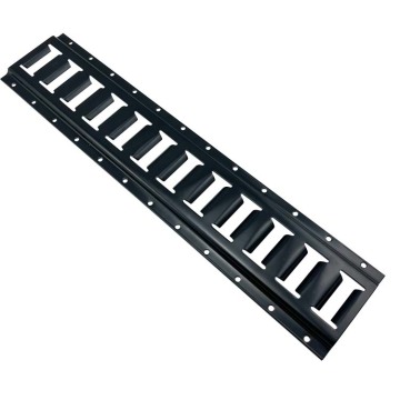 Powder Coated Black 2' Horizontal Cargo Control E Track for Trailers: Your Solution for Secure Loading
