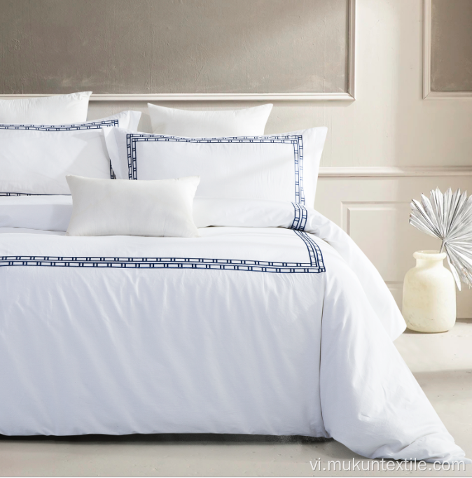 Bộ đồ giường ga trải giường màu trắng