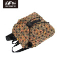 Пользовательские деревянные веганские шнурки для путешествий геометрический рюкзак