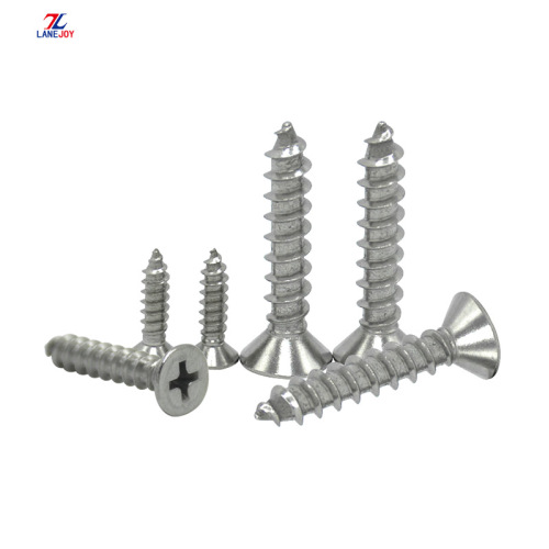 hex tapping screw Stainless Steel Countersunk Self-Tapping Flat Head Screws Factory