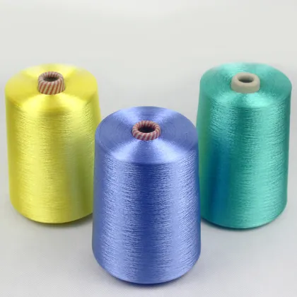  Bright Color 300D/60F 100% Viscose Rayon Filament Tube Yarn 