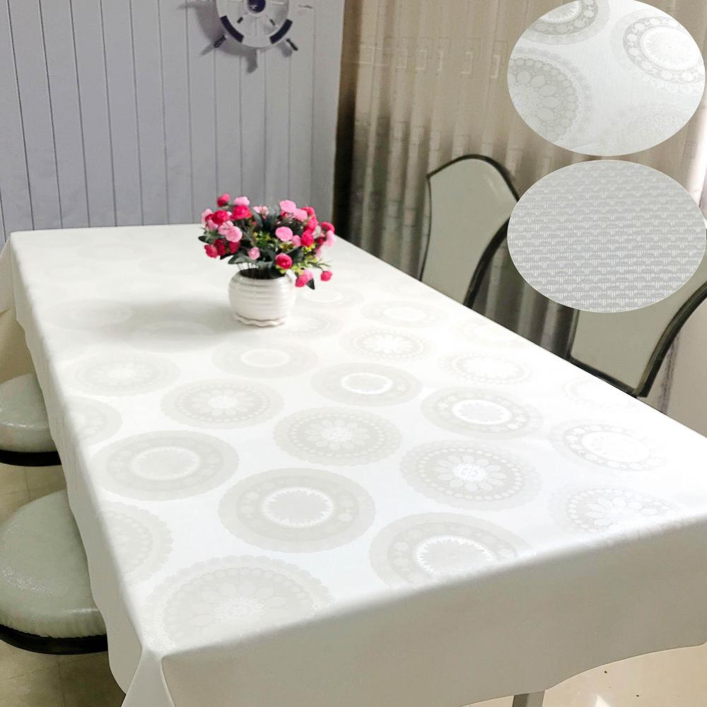 White Pearly Party Table Cloth 016 Jpg