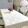 Tablecloth de boda de White PU de Wipable Anti-Scald PU para fiesta