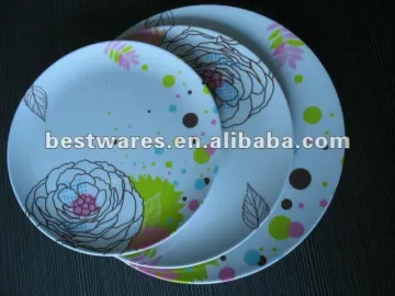 Round plastic dinner plate/dish