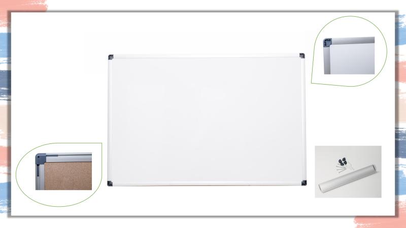 Melamine whiteboard of wall hang aluminum framed dry