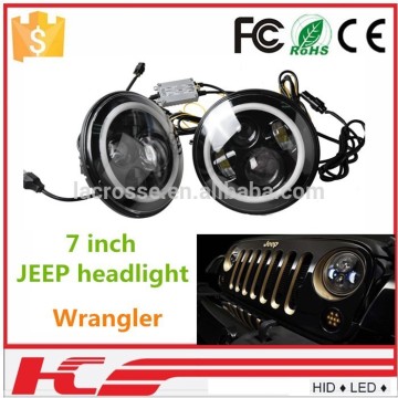 Jeep Headlight 7 inch flash led light Angle Eyes For Jeep Wrangler