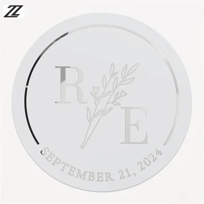 PVC Gold label stickers