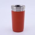 Spray molded outdoor portable cup with lid