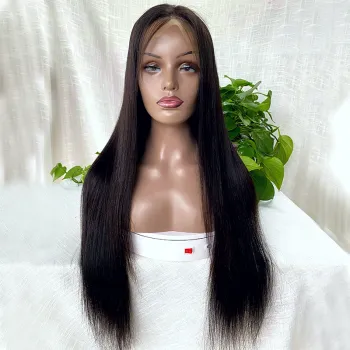 Wholesale Vendor Virgin Brazilian HD Full Lace Frontal Wigs Natural Transparent Lace Front Human Hair Wig for Black Women