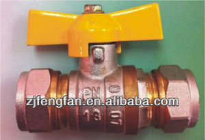 double union brass ball valve