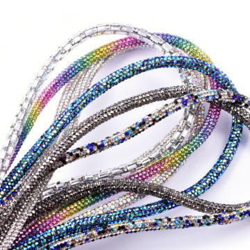 Wholesale Multi Color Crystal Rhinestone Tubes for Fashion Accessories